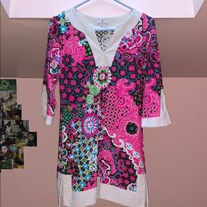 Jude Connally Colorful Pattern Dress